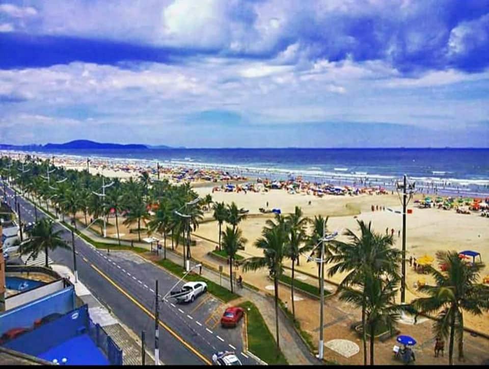 Kitao Pe Na Areia Na Vila Mirim - Praia Grande/Sp Exteriör bild